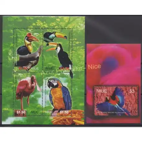 Niue - 2004 - No 786/789 - BF 138 - Oiseaux Offre Exclusive