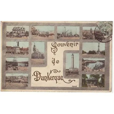 Carte postale 59 - Souvenir de dunkerque - Carte multivue Nouvelle Collection