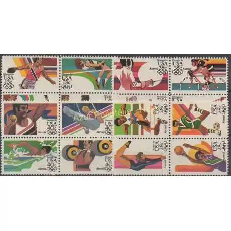 Marque États-Unis - 1983 - No 1487/90 - PA 95 / PA 106 - Jeux olympiques d'été