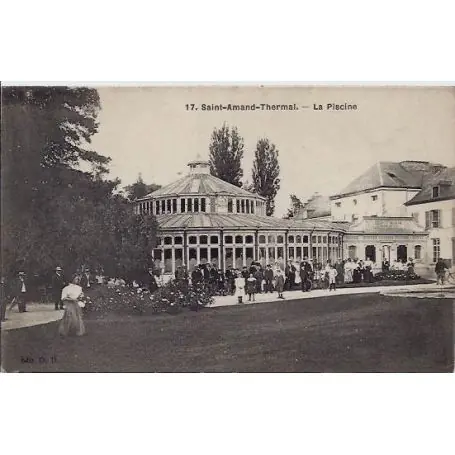 Carte postale 59- St-Armand -Thermal - La piscine - Non voyage - Dos divise Livraison Express