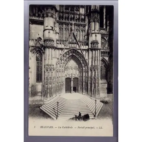 Vente Flash Carte postale 60 - Beauvais - La Cathedrale - portail principal - Non voyage - Dos non divi