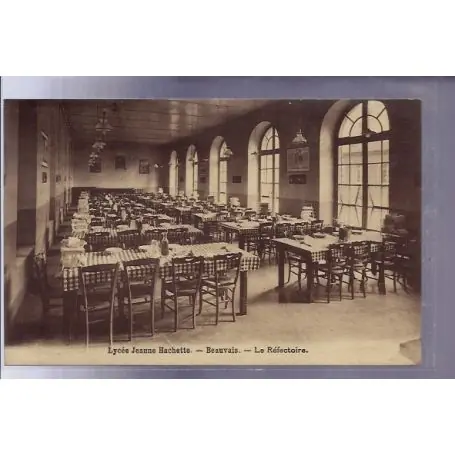 Petit Prix Carte postale 60 - Beauvais - Lycee Jeanne Hachette - le refectoire - Voyage - Dos divise