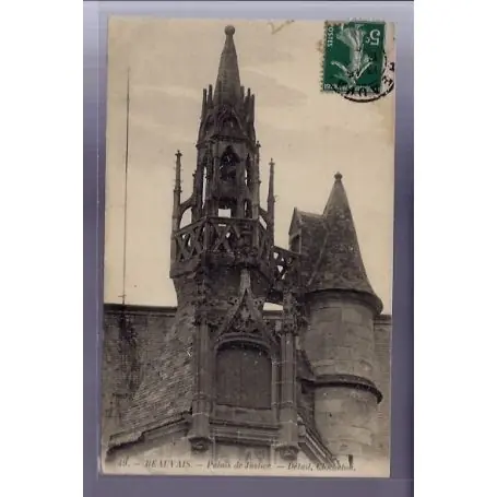 Expédié Aujourd’hui Carte postale 60 - Beauvais - Palais de Justice - Voyage - Dos divise