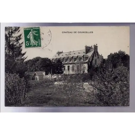 Prix Bas Carte postale 60 - Chateau de Courcelles - Voyage - Dos divise