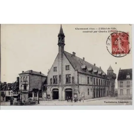 Carte postale 60 - Clermont - L'Hotel de Ville Expédié Aujourd’hui