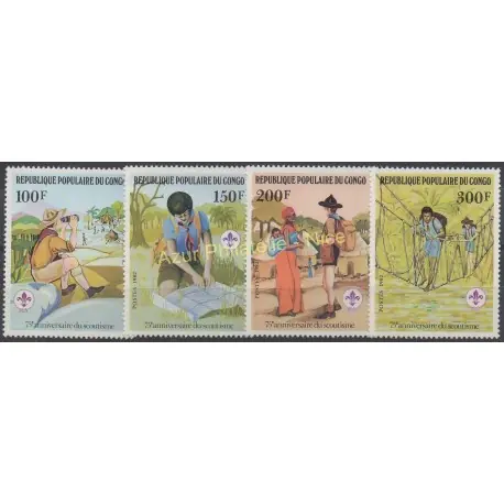Usine Directe Congo (République du) - 1982 - No 663/666 - Scouts