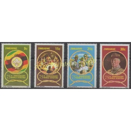 Prix Réduit Zimbabwe - 1982 - No 39/42 - Scouts