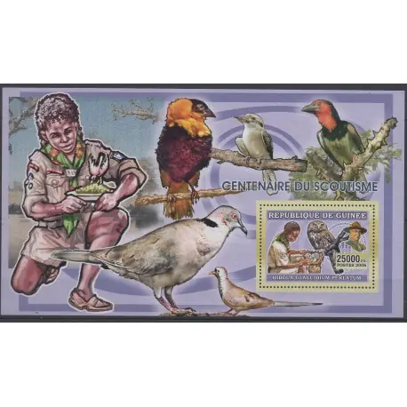 Livraison Mondiale Guinée - 2006 - No BF 340 - Scouts - Rapaces