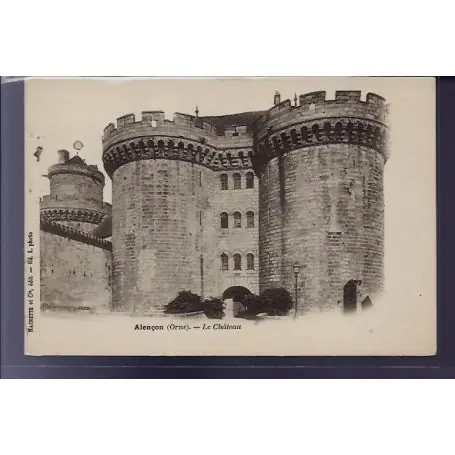 Fait Main Carte postale 61 - Alencon - le chateau - Non voyage - Dos non divise