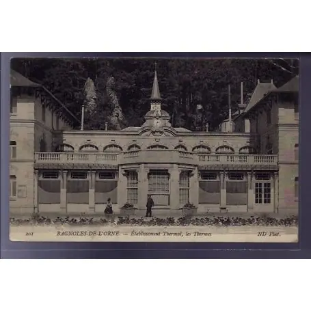Soldes Carte postale 61 - Bagnoles-de-l'Orne - Etablissement thermal, les Thermes - Voyage - Dos d