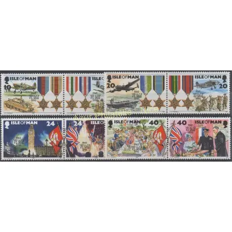 Man (Ile de) - 1995 - No 667/674 - Seconde Guerre mondiale Acheter Direct