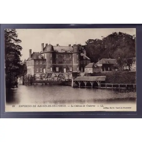 Carte postale 61 - Environs de Bagnoles-de-l'Orne - le chateau de Couterne - Voyage - Dos d Marque