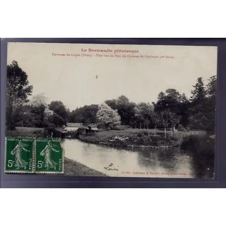 Carte postale 61 - Environs de Laigle - Une vue du parc du chateau de Corboyer - Voyage - D Meilleure Vente