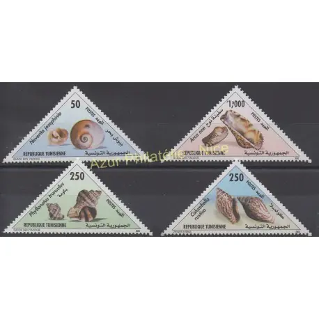 Nouveauté Tunisie - 2000 - No 1407/1410 - Coquillages