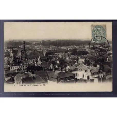 Carte postale 62 - Arras - Panorama - Voyage - Dos divise Acheter En Ligne