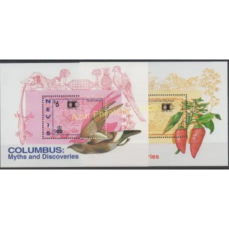 Nevis - 1992 - No BF 50/ BF 51 - Christophe Colomb Certifié