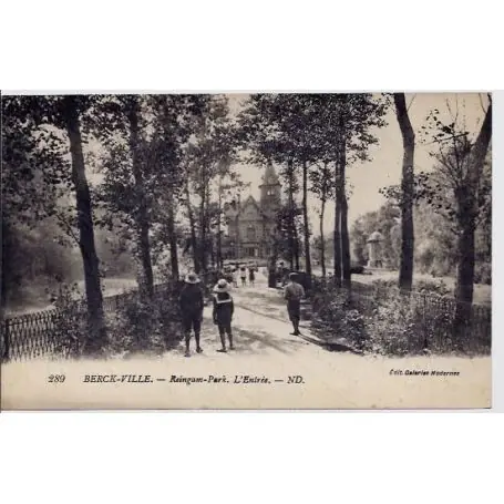 Carte postale 62 - Berck-Ville - Reingam-Park - L'entree - Voyage - Dos divise Meilleure Qualité