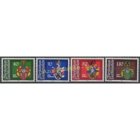 Liechtenstein - 1982 - No 734/737 - Armoiries Paiement Sécurisé