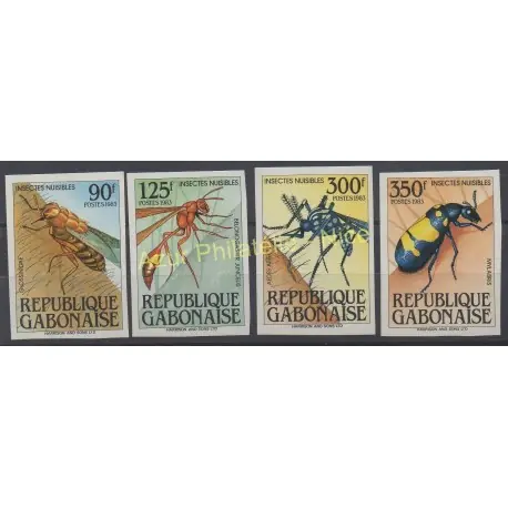 Livraison Mondiale Gabon - 1983 - No 545/548 ND - Insectes
