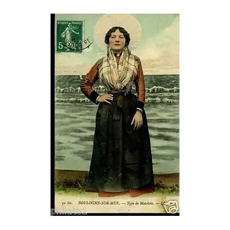 Carte postale 62 - Boulogne/Mer - Type de Matelote Bon Plan