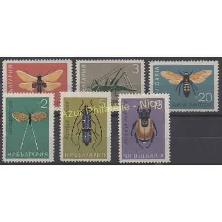 Affaire À Saisir Bulgarie - 1964 - No 1247/1252 - Insectes