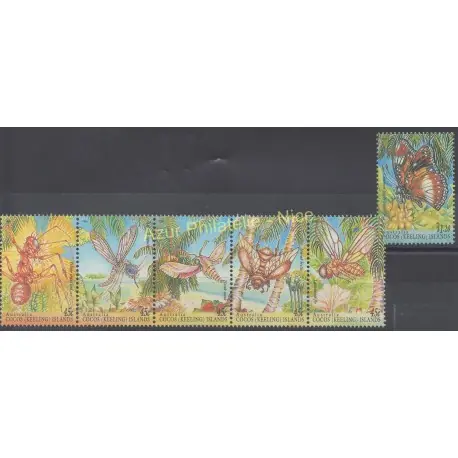 Cocos (Iles) - 1995 - No 315/320 - Insectes Bon Plan