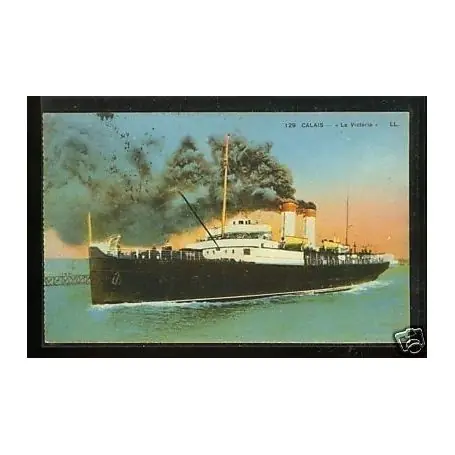 Marque Carte postale 62 - Calais - Le paquebot Le Victoria