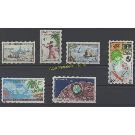 Petit Prix Nouvelle-Calédonie - Année complète - 1962 - No 302/306 et PA73
