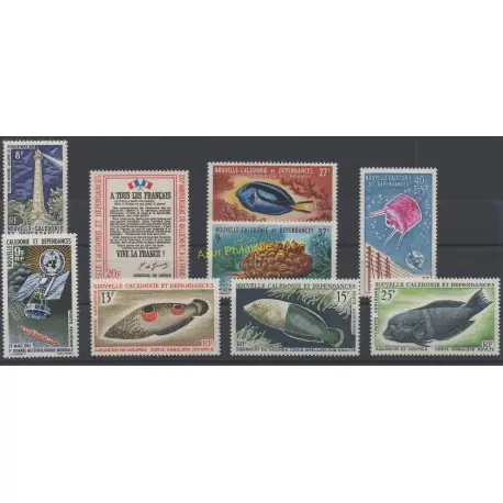 Nouvelle-Calédonie - Année complète - 1965 - No 326/327 et PA77/PA83 Expédition Rapide