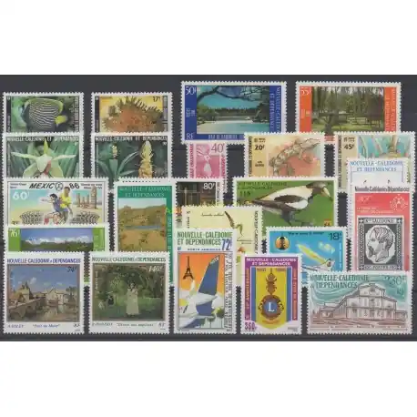 Nouvelle-Calédonie - Année complète - 1986 - No 512/530 et PA250/PA253 Bon Marché