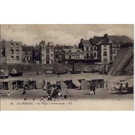 Carte postale 62 - Le portel - La plage a maree basse - Voyage - Dos divise Top Vente