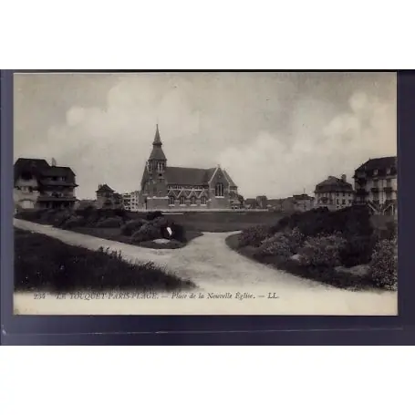 Livraison Gratuite Carte postale 62 - Le Touquet-Paris-Plage - Place de la nouvelle eglise - Non voyage - Dos