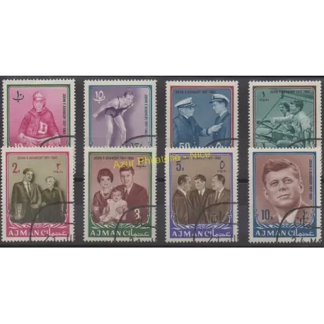 Réduction Ajman - 1964 - No 19/26- Célébrités - Oblitéré