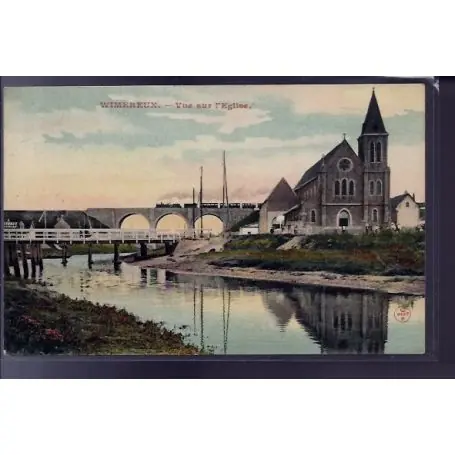 Carte postale 62 - Wimereux - Vue sur l'eglise - Non voyage - Dos divise Solde