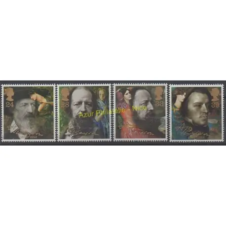 Livraison Gratuite Grande-Bretagne - 1992 - No 1611/1614- Célébrités