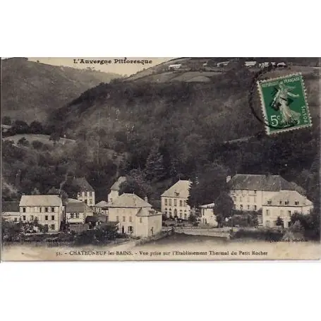 Carte postale 63 - Chateauneuf les bains - Etablissement thermal Nouvelle Collection