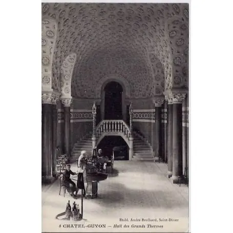 Carte postale 63 - Chatel-Guyon - Hall des grands thermes Réduction