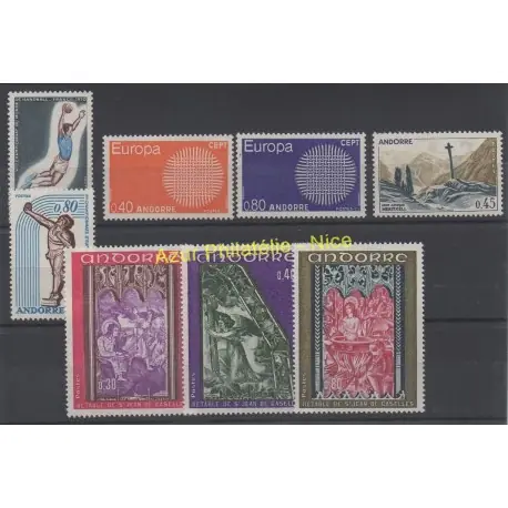 Meilleur Prix Andorre - Année complète - 1970 - No 201/208