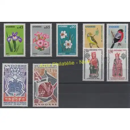 Andorre - Année complète - 1974 - No 234/242 En Vogue