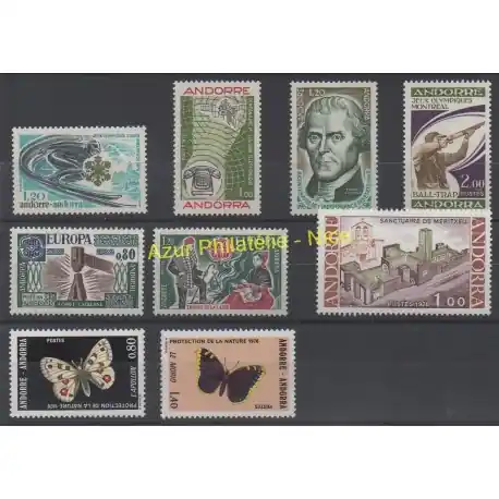 Livraison Express Andorre - Année complète - 1976 - No 251/259