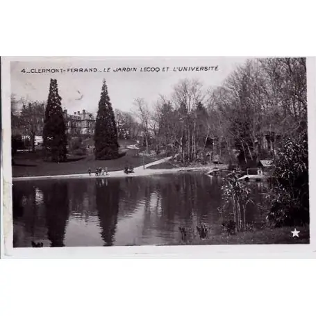 Carte postale 63 - Clermont-Ferrand - Jardin Lecoq et universite Commander Vite