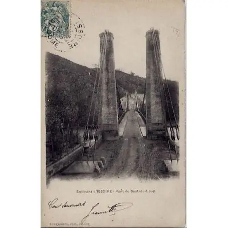 Carte postale 63 - Env. d'Issoire - Pont du Saut du Loup Petit Prix