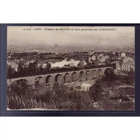 Acheter En Ligne Carte postale 63 - Environs de Clermont-Ferrand - Viaduc de Royat et vue generale sur Clerm