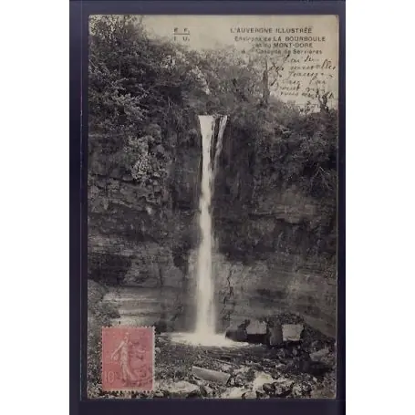 Carte postale 63 - Environs de la Bourboule et du Mont-Dore - Cascade de Servieres - Voyage Acheter En Ligne
