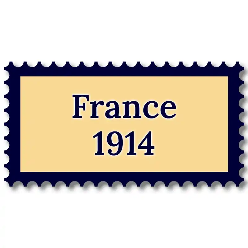 Quantité Limitée France 1914 année complète de timbres neufs**.