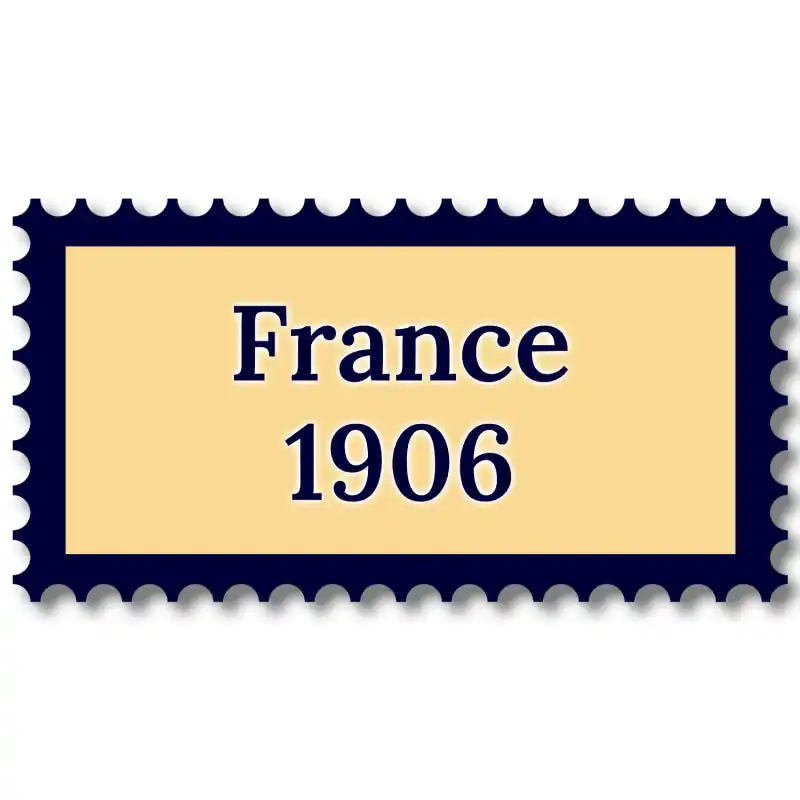 Bon Plan France 1906 année complète de timbres neufs**.
