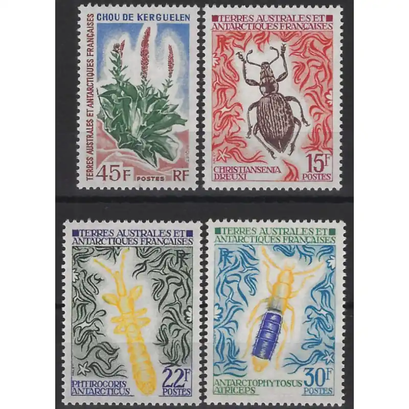 Livraison Gratuite Timbres de T.A.A.F. année complète 1973 neuf**.