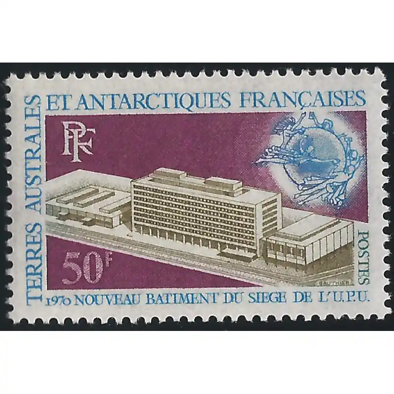 Quantité Limitée Nouveau bâtiment de l'U.P.U. timbre T.A.A.F. N°33 neuf**.