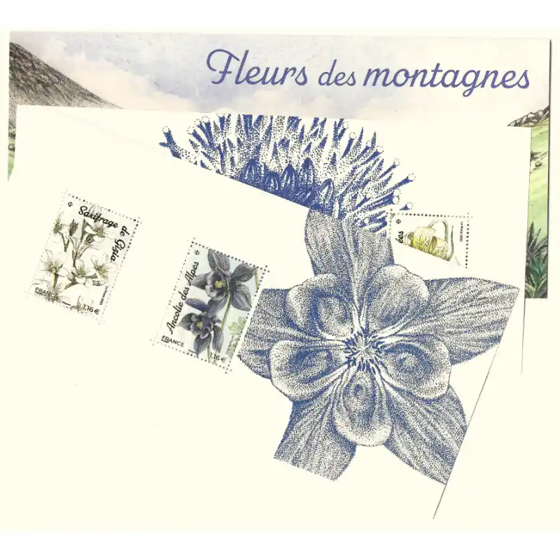 Blocs souvenirs N°200 Fleurs de montagnes neuf**. Édition Limitée