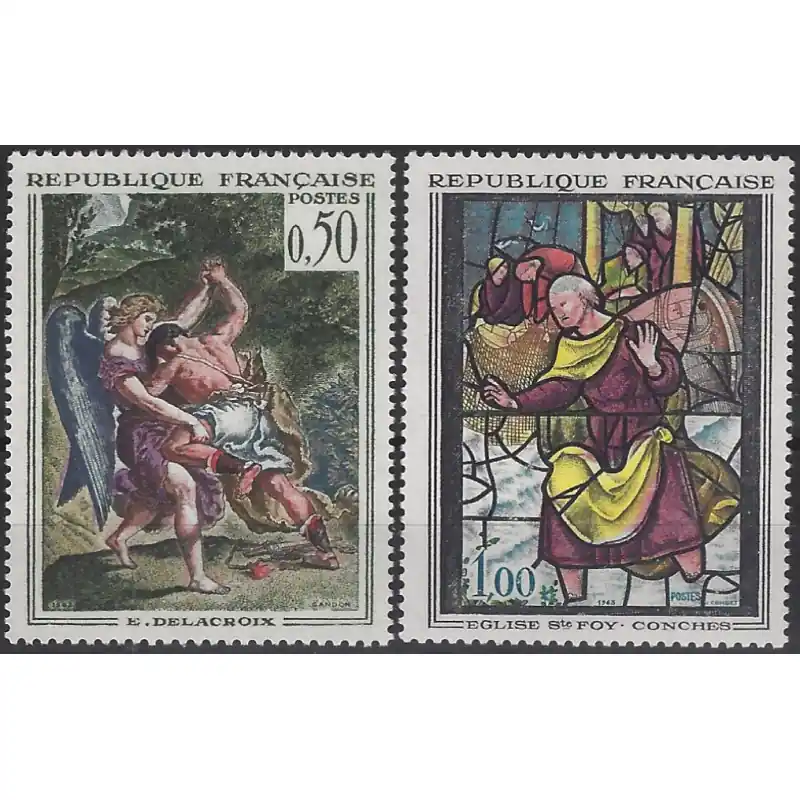 Quantité Limitée Musée imaginaire timbres de France N°1376-1377 série neuf**.